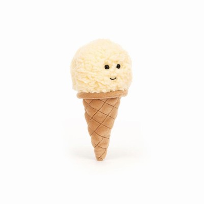 Jellycat Irresistible Ice Cream Vanilla | FUJT-18942